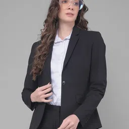 crimsoune club Women Solid Single Breasted Casual Blazer-picture-14