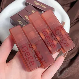 gege bear Soft Matte Lip Glaze, Long Wear, Lightweight Liquid Lipstick, 6 Rich Shades image 1