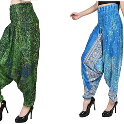 narnari Printed Pure Crepe Women Harem Pants-picture-21
