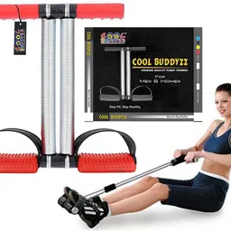 cool buddyzz Premium Quality Double Spring Red Tummy Trimmer For Men & Women (Made in India) Ab Exerciser image 2