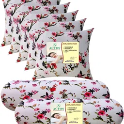 actos Microfibre Floral Bolster Pack of 7-picture-38