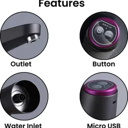 riversoft AWD-BL-1 Automatic Pump for 20L Can |1200mAh, Food Grade, Black Bottled Water Dispenser image 5