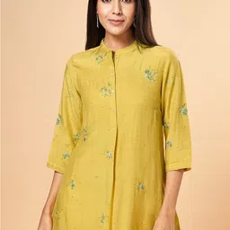 Marigold Lane Embroidered Mandarin Collar Tunics-picture-10