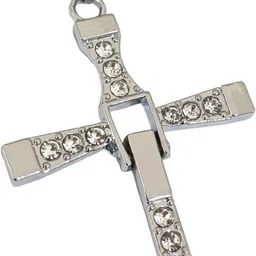 Vin diesel Fast and Furious Cross Pendant Dominic Toretto Thick Chain Men Crystal-image-19