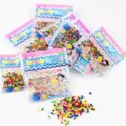 Crystal Soil Water Beads (Multicolour) - Pack of 2500 Pieces (Approximately) Set of 30 Bags-image-2