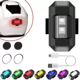 byking Universal Safety Small Light 7 Colors 30 Modes, Cycle, Helmet Light - Multicolor LED Rear Break Light image 4