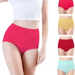 Pack of 4 Women Hipster Multicolor Panty-image-0