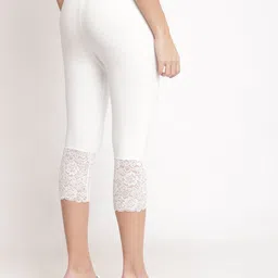 bamboo breeze Women White Capri image 3