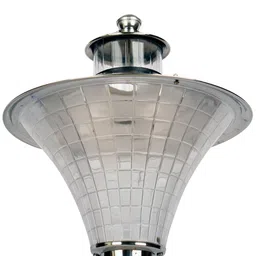 BENE Nice Steel-Stoned & White 2Pcs Textured Waterproof & Rustproof Outdoor Lamps image 2