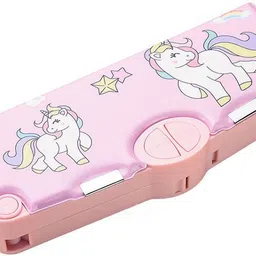 nubby dotss 1 unicorn Art Plastic Pencil Box-picture-36