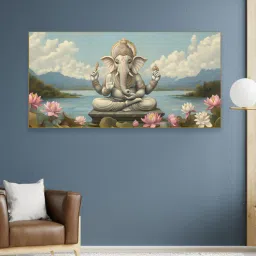 nestroots Canvas Framed Divine Ganesha Prosperity and Wisdom Wall Painting-picture-15