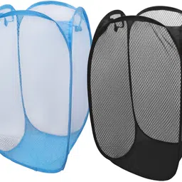 kitchwish 45 L Light Blue, Black Laundry Basket-picture-30