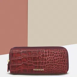 hidesign Women Casual Maroon Genuine Leather Wallet-picture-27