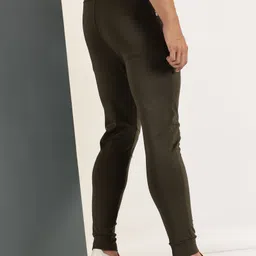 endeavour wear Men Solid Olive Track Pants image 5