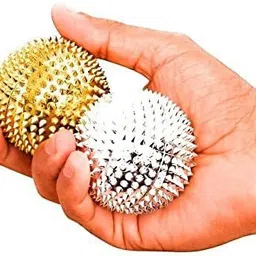ACUPRESSUREMART MAGNETIC BALL FOR ACUPRESSURE POINT ACTIVITY (Pack of 2,Golden Ball) For pain relief Massager-picture-17