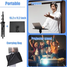 intern Laptop & Projector Floor Stand Tripod Height Adjustable Sheet Music Stand image 3