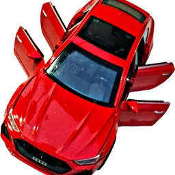 ruhani toys & gift gallery Open Door Metal Die Cast Jeep Car Toy for Kids Musical Sound & Flash Light-Red image 2