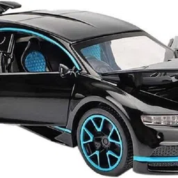 galactic 1:32 Scale Bugatti Chi iron Die cast Alloy Metal Luxury Car Model Pull Back Car for Children Toys (5 Design Available 1 Design Sending) Pc of 1 image 2