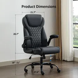 chairtech ® Upto 5 Years of Warranty | High Back | Ergonomic | Home & Office Leatherette Office Conference Chair-picture-48