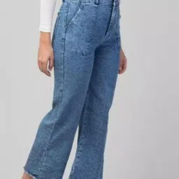 habeeba enterprises Women Regular High Rise Blue Jeans image 3