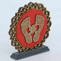 shribalajiarts Laser Cut Design Lakshmi Charan Paduka image 4