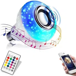 TECHMAZE BT Music Light Bulb B22 LED Speaker Color Changing 24Keys Remote Smart ball T63 Smart Bulb-picture-10
