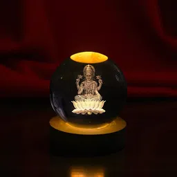 aipom 3D Lakshmi Ji Decorative Lamp Table Lamp image 1