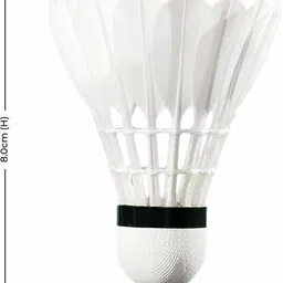 spocco ®Badminton Shuttle Cock High Quality Feather Shuttle Cock - FH 669 Feather Shuttle - White image 2