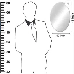 adinath creators Capsule Shape 12x18 inch Bathroom Mirror image 3