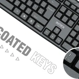 Intex Corona G Wired USB Standard Desktop Keyboard Compatible with Desktop, Laptop, Mac stand support,Corona G image 4