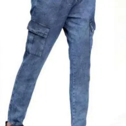 emmy word Men Jogger Fit Mid Rise Blue Jeans-picture-25