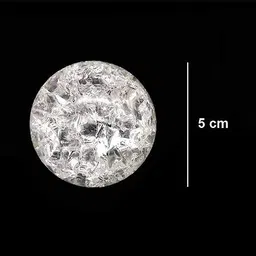 astrotalks Water Fountain Spinning Crystal Glass Ball for Home Decoration (Pack of 1) Decorative Showpiece - 5 cm image 5