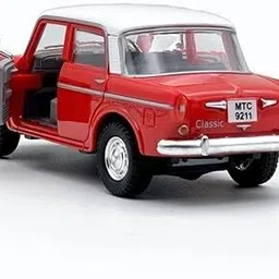 playsphere Queens 70 Vintage Fiat Toy Car with Pull Back Action (Color May Vary) image 2