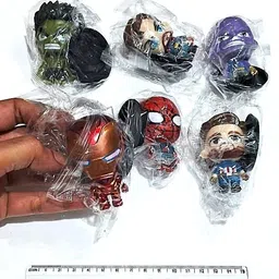 fozzo-sk Punko AVENGERS 6 Mini Toy Cartoon Models PVC Figures Statues image 3