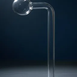 wishingbell natural 6 inch Bend Glass Oil Burner Pipe Transparent (Pack of 4) Borosilicate Glass Inside Fitting Hookah Mouth Tip image 3