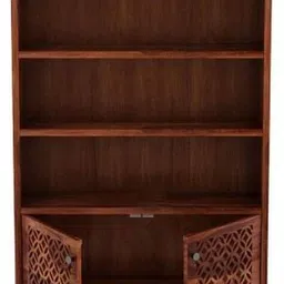 moonwooden Wooden Book Shelf Cabinet for Home & Office Solid Wood Open Book Shelf image 4