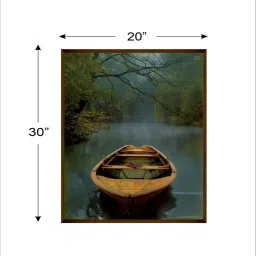 artsense Poetic Flair Designs Multicolor Canvas Framed Transport Art Print image 3