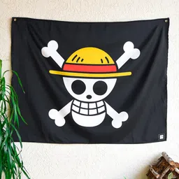 comicsense One Piece Anime Themed Satin Fabric Flag Backdrop Wall Hanging Room Decor 27.5 x 35.5 in Tapestry-picture-27