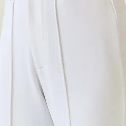 kotty Women Regular Fit White Viscose Rayon Trousers image 4