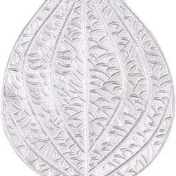 dhruvs collection 925 Silver Betel Leaf - Paan Ka Patta for Home Decor, Pooja, Gifting & Donation Decorative Showpiece - 4 cm-picture-28