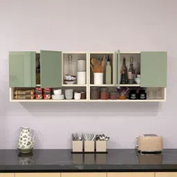 specialitypanels 4 Door Mirror glossy triple layer UV resistant handless shutter with 6 Shelf in Pista Light Finish-picture-12