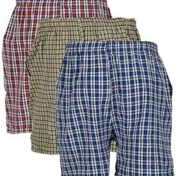 arsh Pack of 3 Solid, Checkered Men Boxer image 2