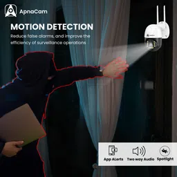 ApnaCam 3Mp 4G Sim PTZ Outdoor Camera Motion Detection Waterproof Night Vision Sd Card Security Camera image 3