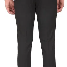 arrow Men Regular Fit Black Viscose Rayon Trousers image 2