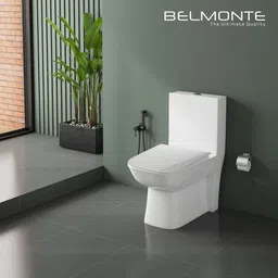 bm belmonte Commode for toilet with Rimless Flushing EWC S Trap OUTLET 225mm/9Inch Western Commode-picture-10