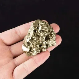 1PCS Natural Stone Raw Pyrite and Minerals Crystal Healing Regular Oval Crystal Stone-image-80