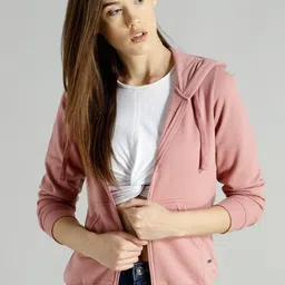 roadster Women Full Sleeve Solid Hooded Sweatshirt-picture-16