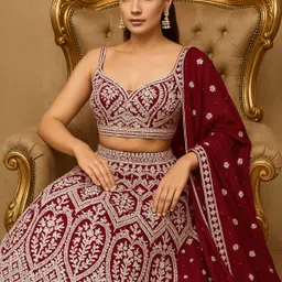legcayethnic Embroidered Semi Stitched Lehenga Choli image 3