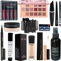 Professional Waterproof Combo Makeup Set For Women & Girls All Products In 1 Kit-image-27