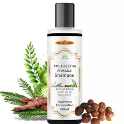 vedimatic Khadi Herbal Ayurvedic Amla Reetha Shikakai Shampoo for Strong Hair image 1
